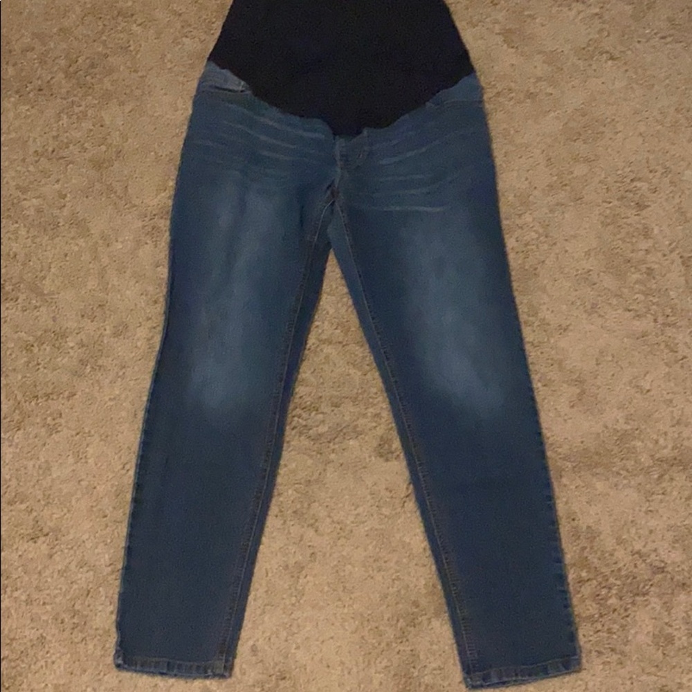 Time And Tru Maternity Medium Size 8-10 Jeans - Picture 3 of 4